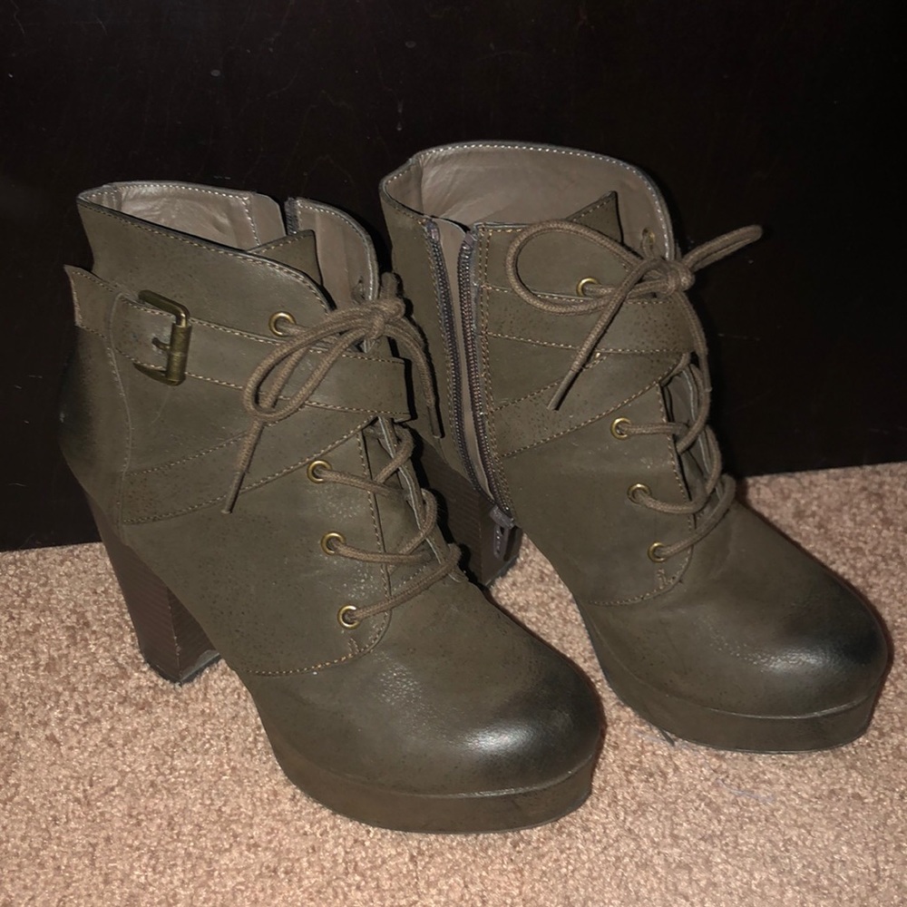 Brown booties